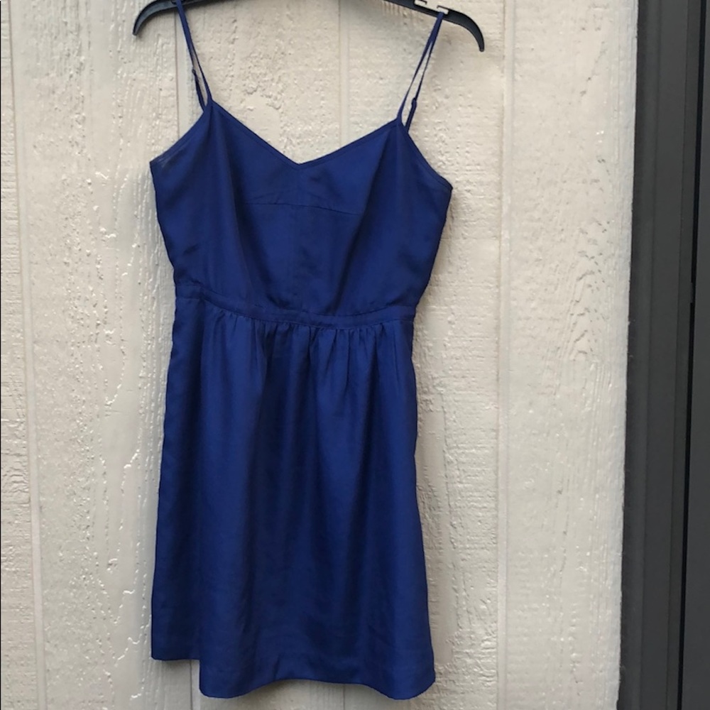 J. Crew Navy Adjustable Straps Dress